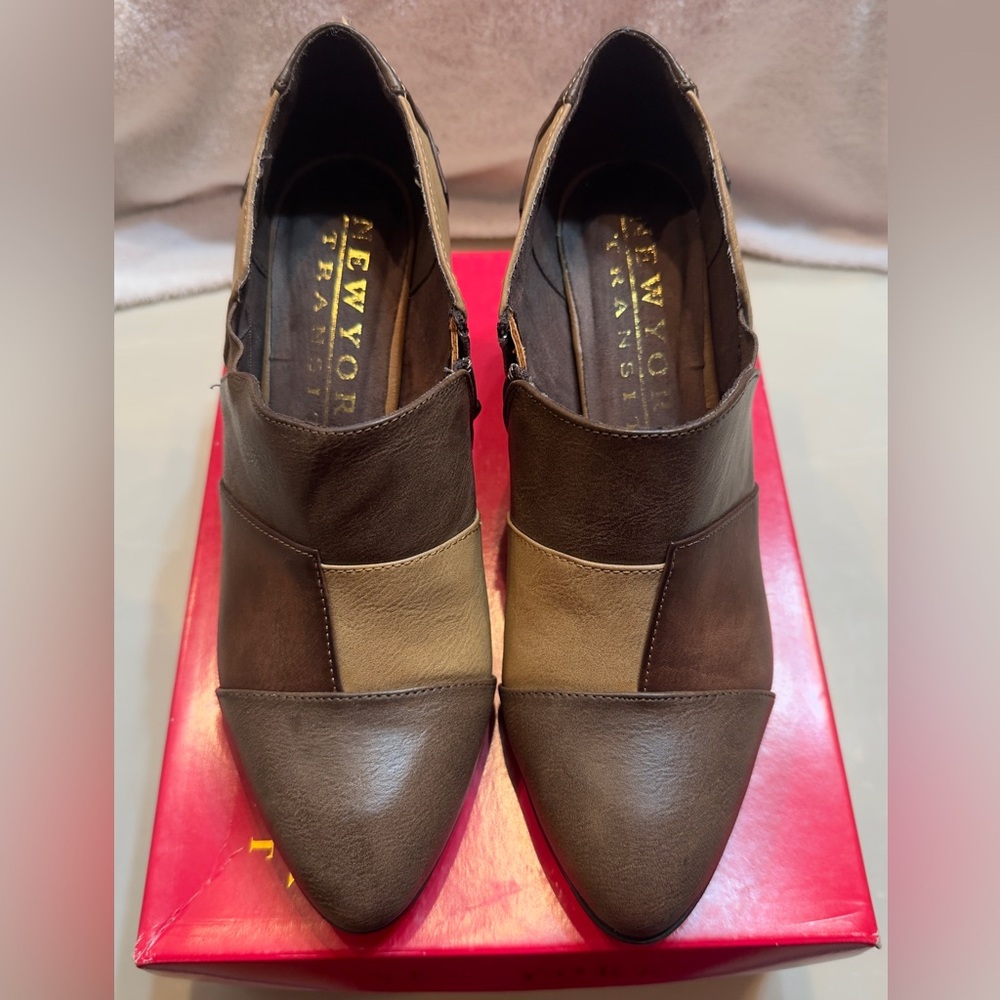 New York Transit Complete Look Multi Brown Shoes Size 81/2 M